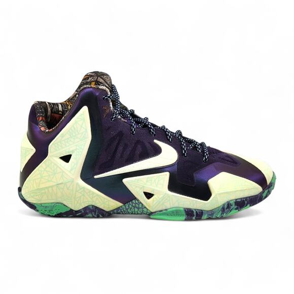 Nike LeBron 11 GS All Star 621712-701 Cashmere Green Glow Shoe EU 40 US 7Y - NWB - Picture 3 of 9